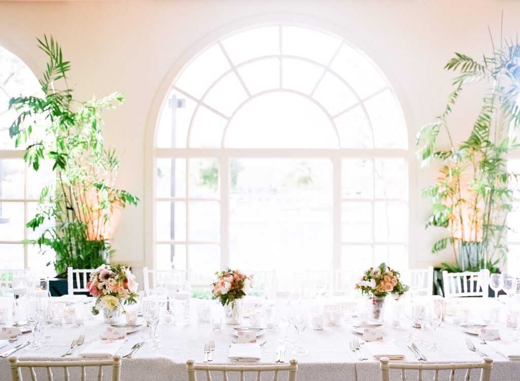 Wedding decoration at the Menlo Circus Club.