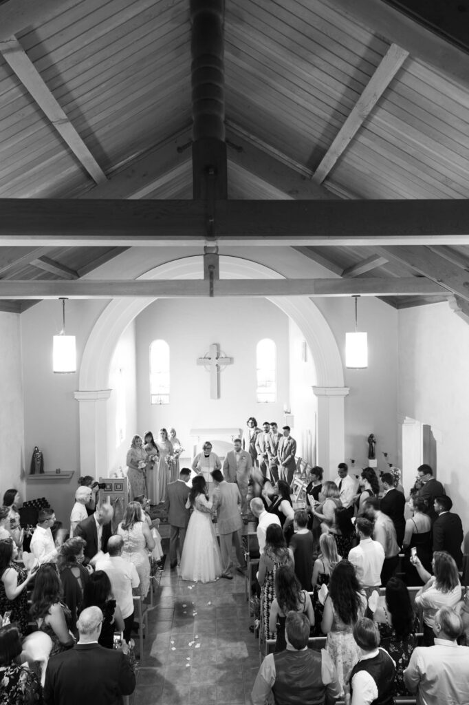 Church wedding in Healdsburg.