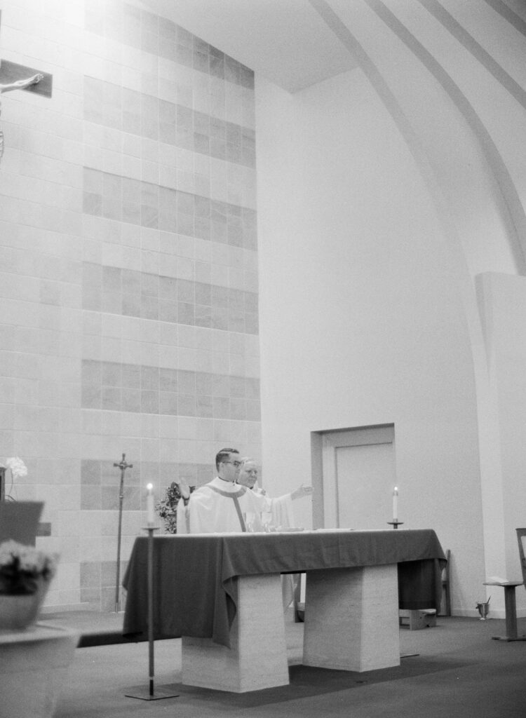 Piedmont Wedding officiator at a church.