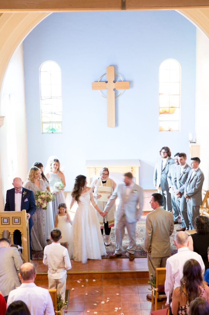 Church wedding in Healdsburg