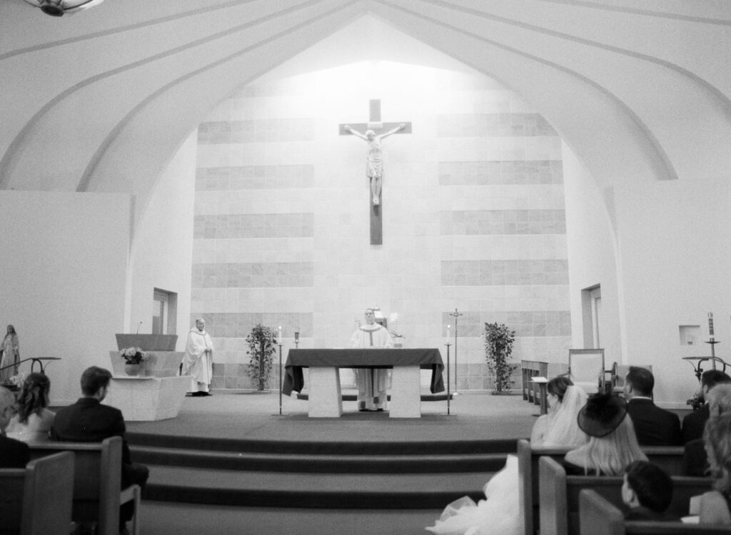 Wedding officiator at a church in Piedmont.