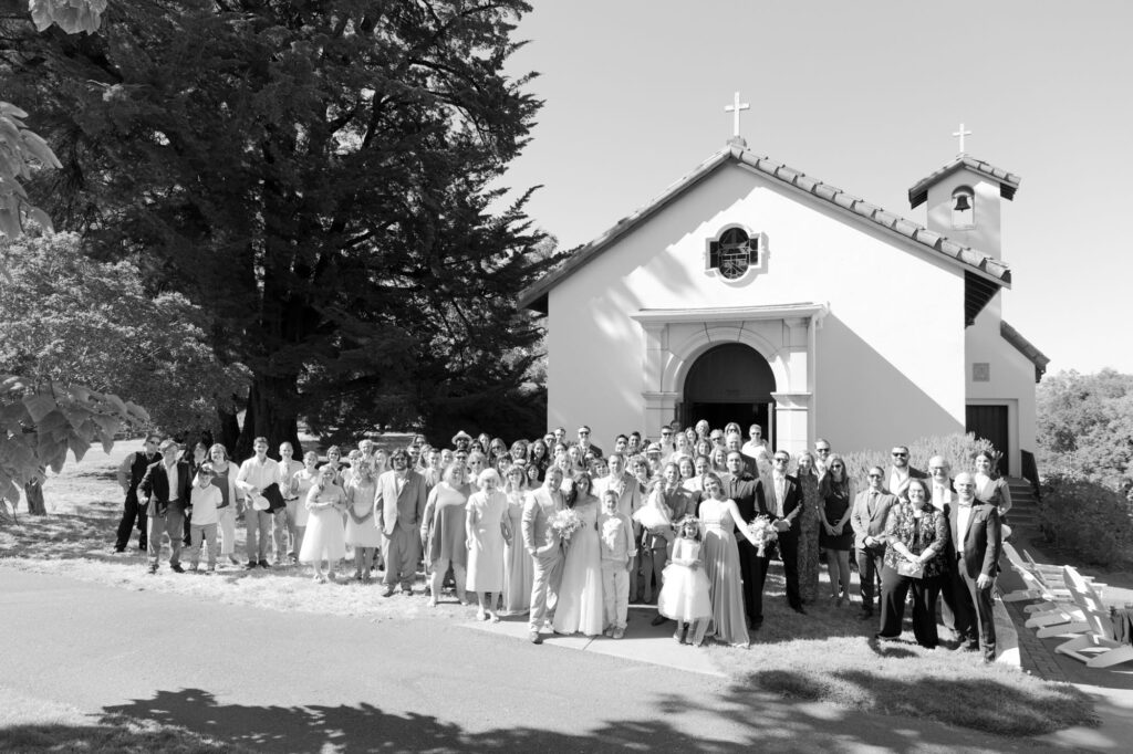 Editorial style church wedding in Healdsburg.