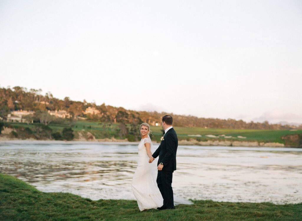 Editorial style Pebble Beach wedding photography.