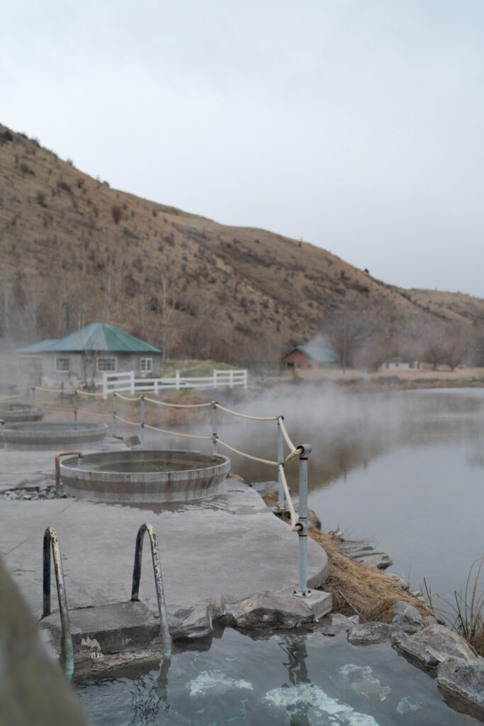 Bath pool at Hot Lake Springs Lodge.