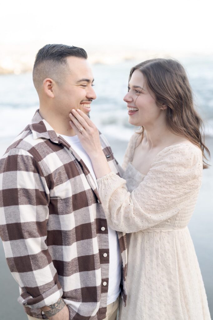 West coast engagement photography filled with fun, laughter, and joy.