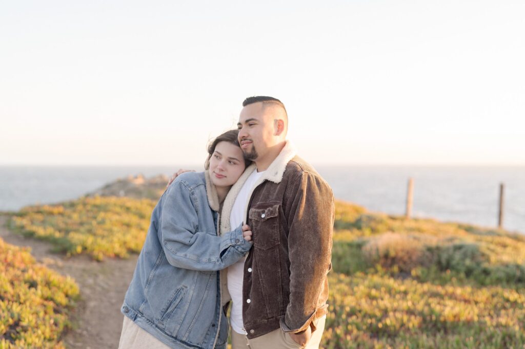 Lifestyle engagement photography in Bodega Bay, Sonoma County.