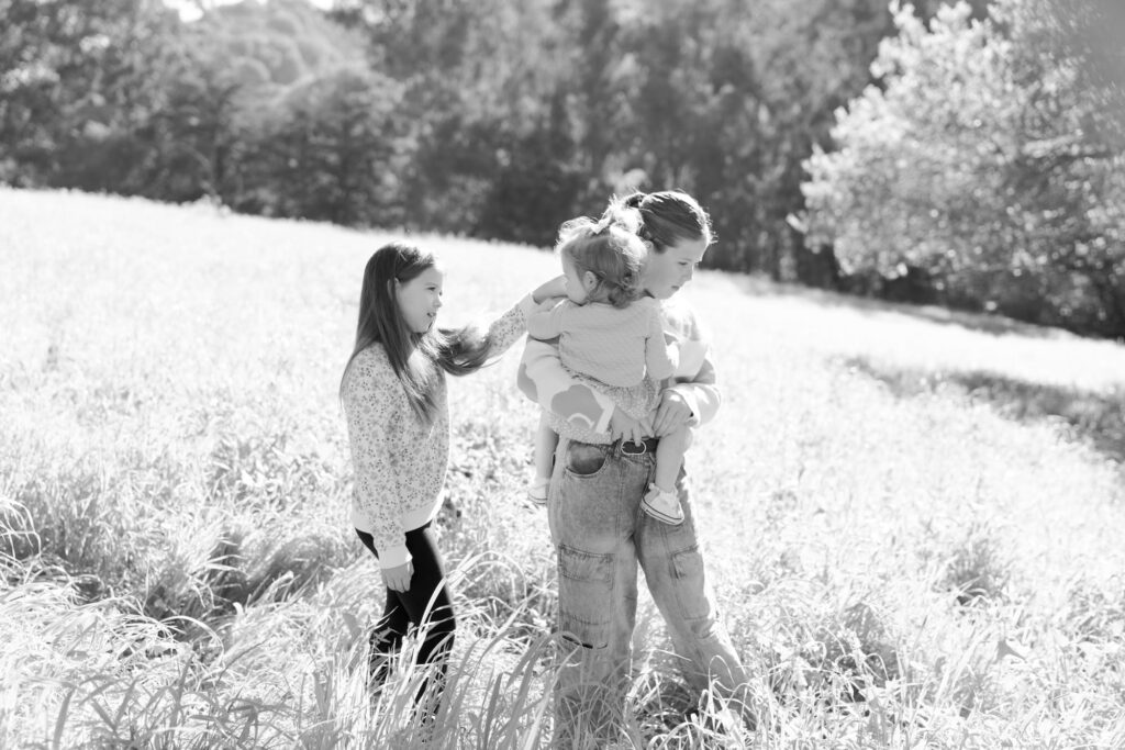 Picnic photoshoot amidst tall grasses in california.