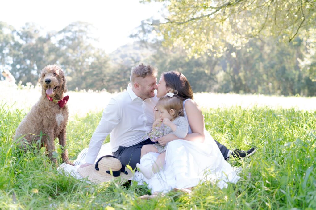 Lifestyle family portrait in Oakland, California.