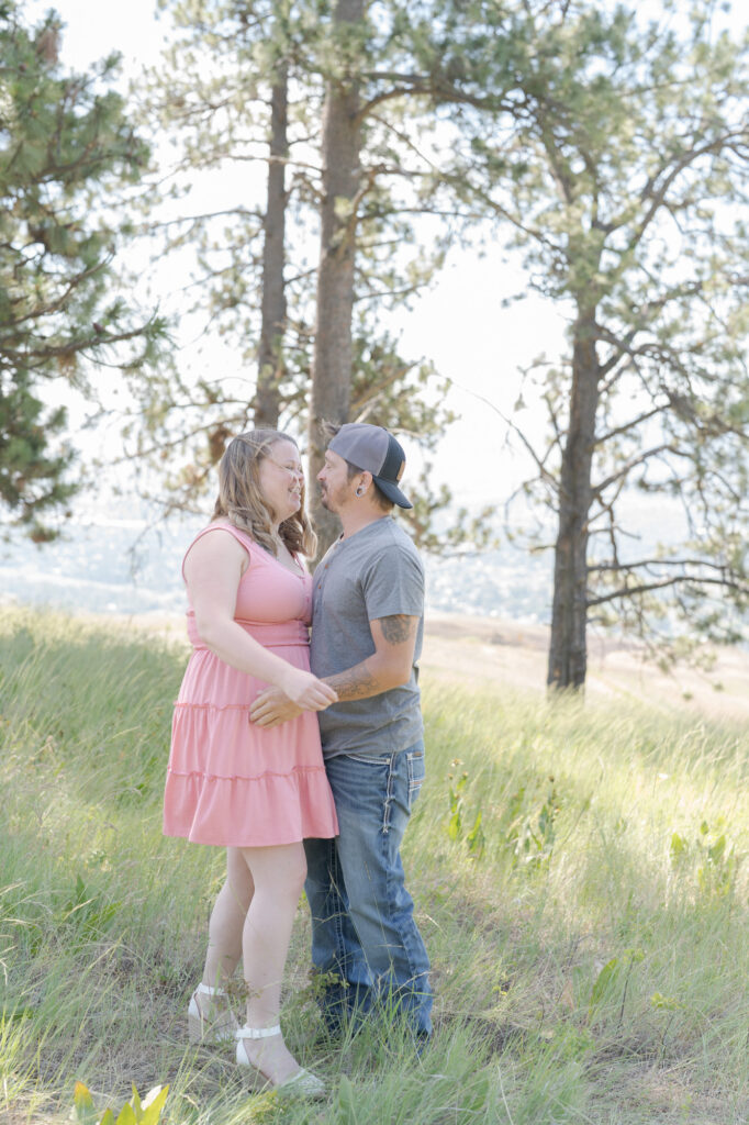 Mama and Papa outdoor photography session.