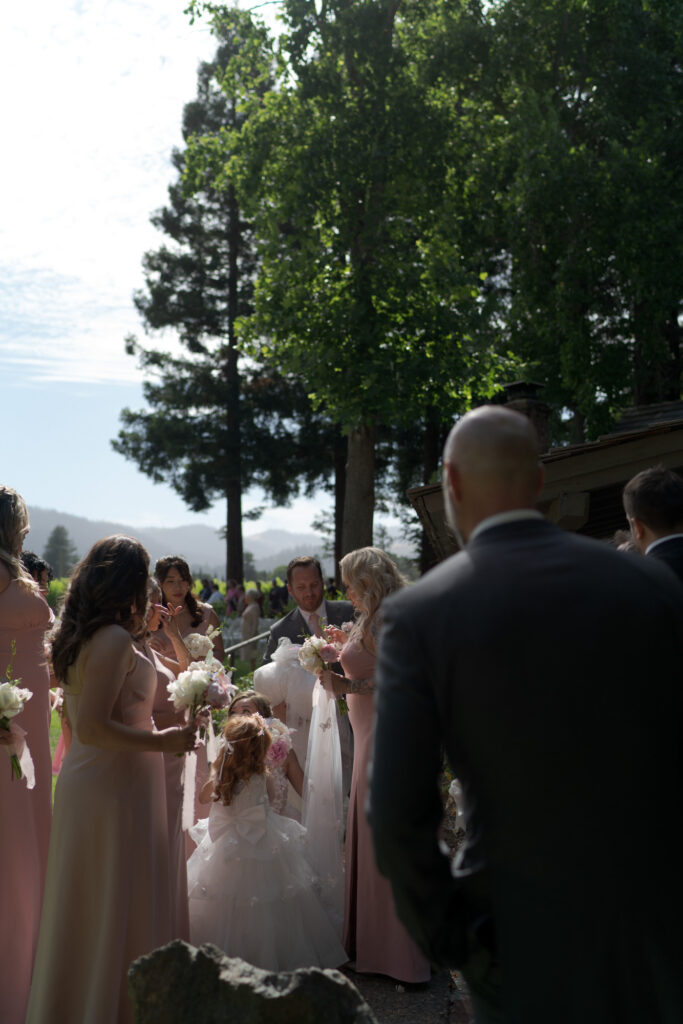 Wedding officiation ceremony.