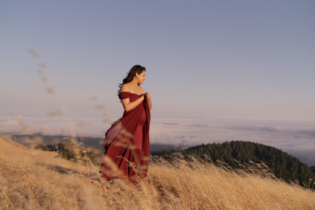 Baby Bump Photoshoot in Mt. Tamalpais, California.