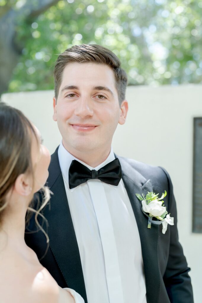 Handsomely dressed groom at his wedding.