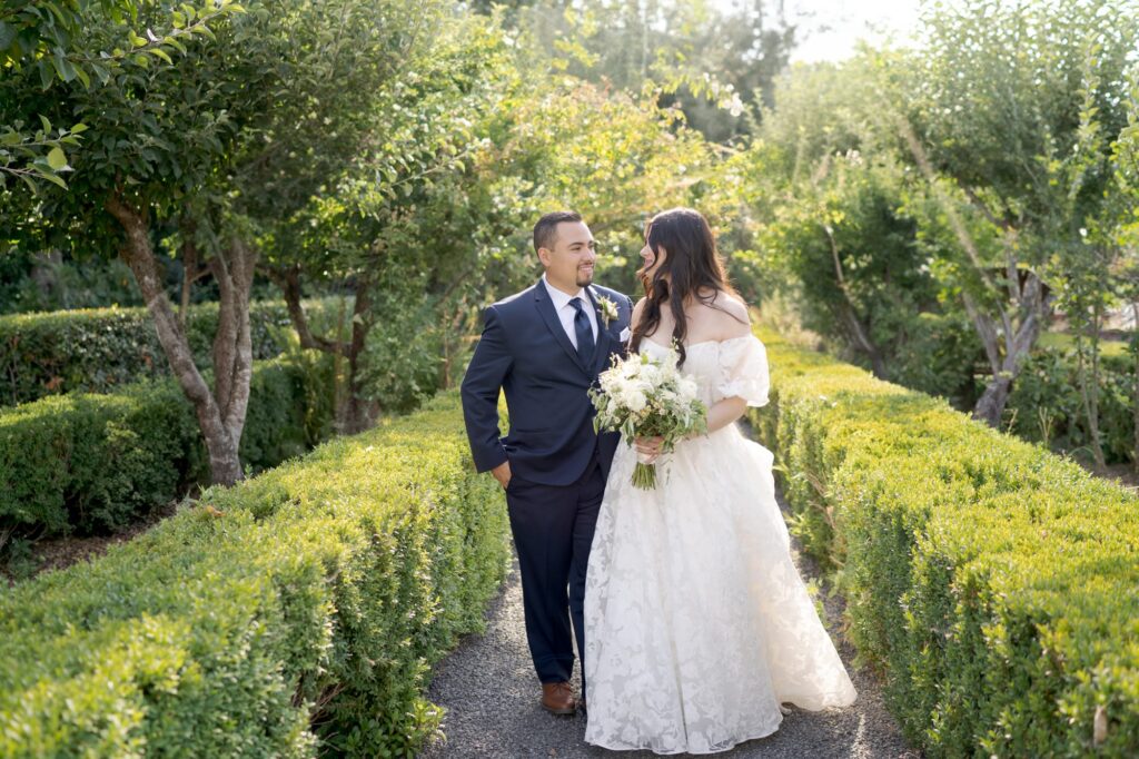 Outdoor wedding photography in Garden Valley Ranch, Sonoma County, California.