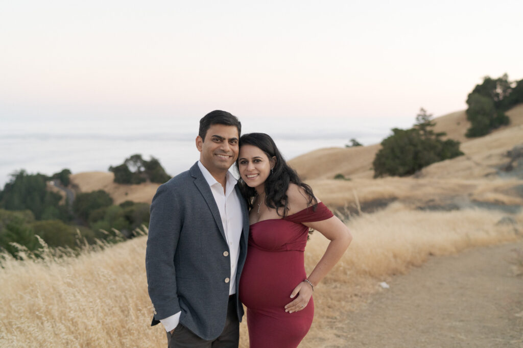 Maternity photographer Robin Jolin captures an expecting couple in Mt. Tam.