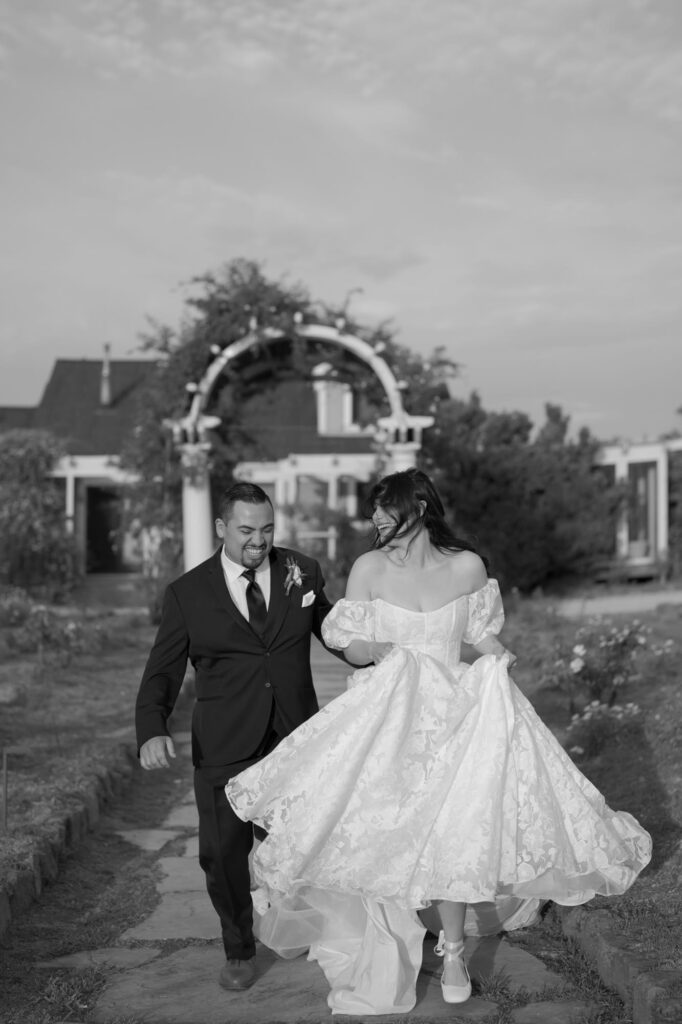 Garden Valley Ranch outdoor wedding portrait.